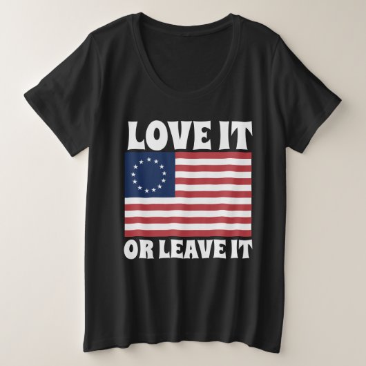 好きか離れBETSY ROSS USA Tシャツ (デザイン正面)
