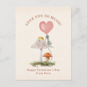 好きだからキノコ教室バレンタイン ポストカード (正面)