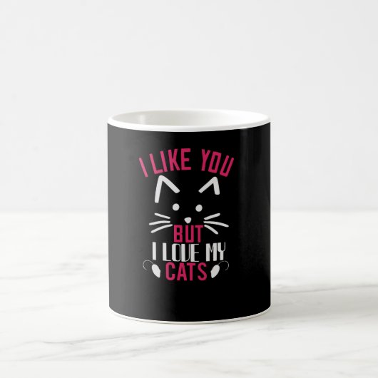 好きだけど、猫が大好き コーヒーマグカップ (中央)