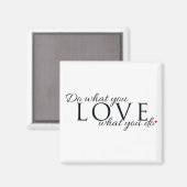 好きなことをして心から愛せる名言 マグネット (正面/裏面)