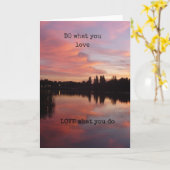 "好きなことをしなさい"グリーティングカード カード (黄色い花)