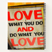 好きなことをし、好きなことをする ノートブック (裏面)