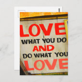 好きなことをし、好きなことをする ポストカード (正面/裏面)