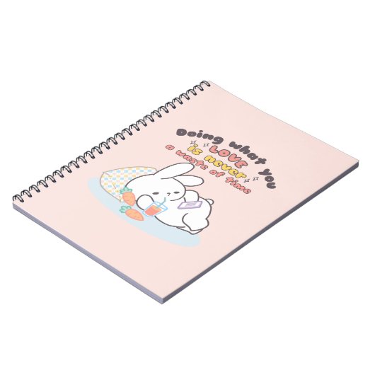 好きなことをすることは決して時間の無駄ではないデザイン ノートブック (左側)