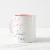 好きなことをするコーヒーマグ ツートーンマグカップ (正面左)