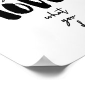 好きなことをするプリント ポスター (角)