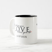 好きなことをする感動的 ツートーンマグカップ (正面左)