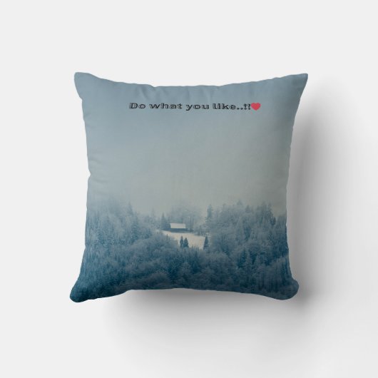 好きなことをする – やる気を起こさせる装飾用クッション クッション (裏面)