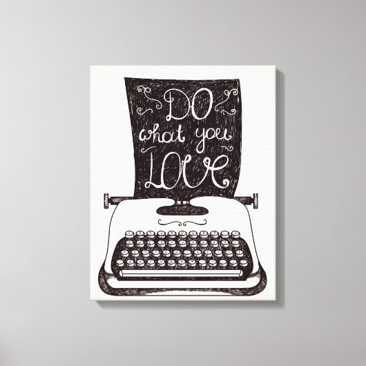 好きなことをする キャンバスプリント (正面)