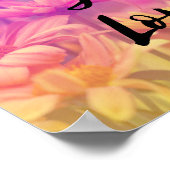 「好きなことをする」タイポグラフィ引用文花 ポスター (角)