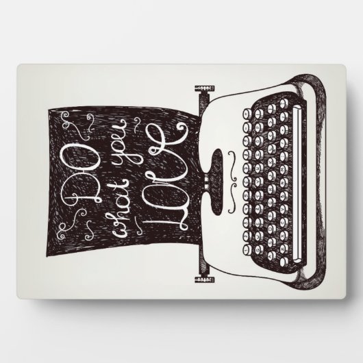 好きなことをする フォトプラーク (正面)