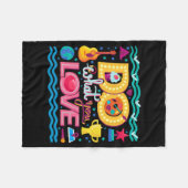 好きなことをする フリースブランケット (正面(横))