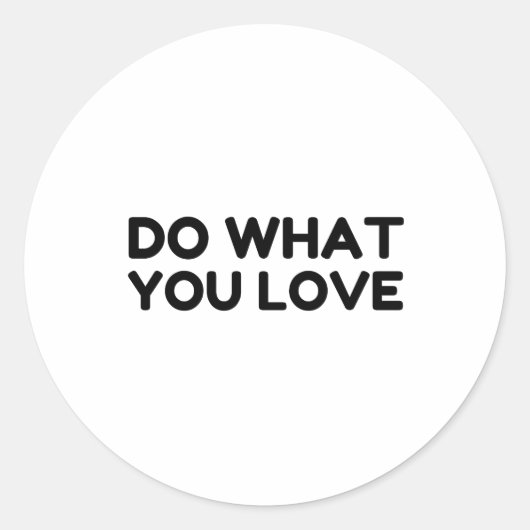 好きなことをする ラウンドシール (正面)