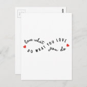 好きなことをする、言葉感動的芸術 ポストカード (正面/裏面)