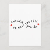 好きなことをする、言葉感動的芸術 ポストカード (正面)