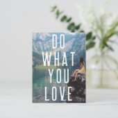 好きなことをする | Lake モダン Bavaria Adventure ポストカード (スタンド正面)