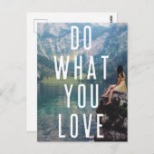 好きなことをする | Lake モダン Bavaria Adventure ポストカード (正面/裏面)