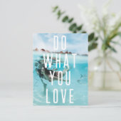 好きなことをする | Swimping モダン Azure Adventure ポストカード (スタンド正面)