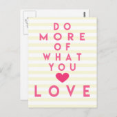 好きなことをもっと楽しめ感動的る ポストカード (正面/裏面)