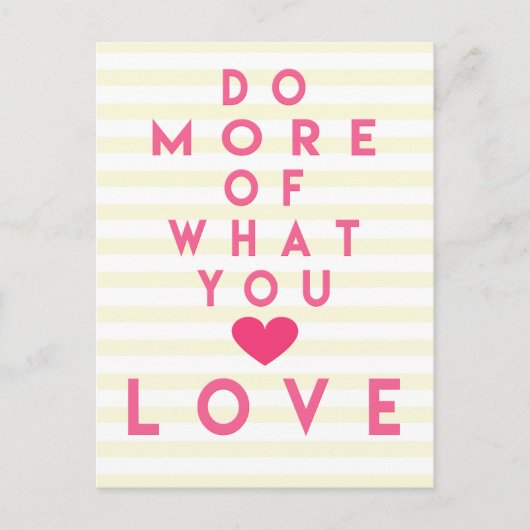 好きなことをもっと楽しめ感動的る ポストカード (正面)