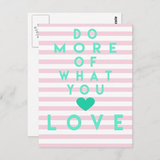 好きなことをもっと楽しめ感動的る ポストカード (正面/裏面)