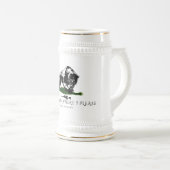 好きなところに足を踏み入れる ビールジョッキ (正面右)