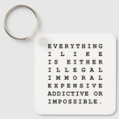 好きなものすべて キーホルダー (正面)