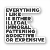 好きなものすべて シール (正面)