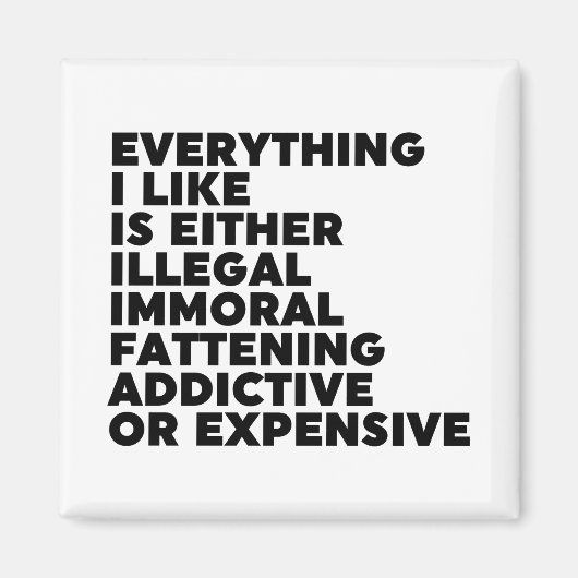 好きなものすべて マグネット (正面)