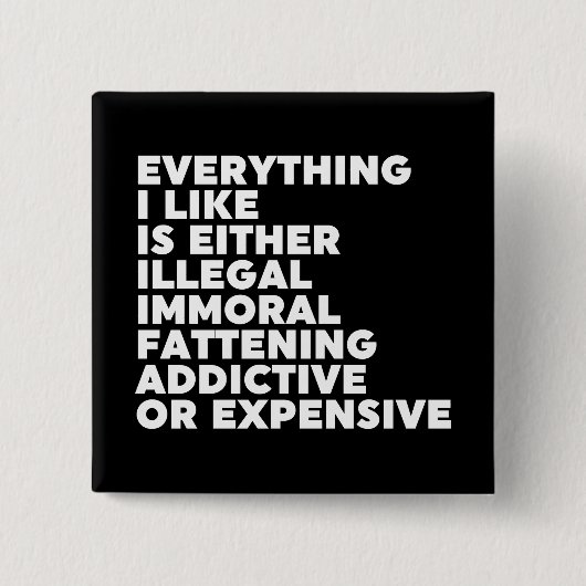 好きなものすべて 缶バッジ (正面)