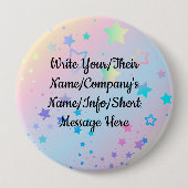 好きなもの書でもパーソナライズ可能なラウンドバッジ 缶バッジ (正面)