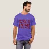 好きなアニメ少年 Tシャツ (正面フル)