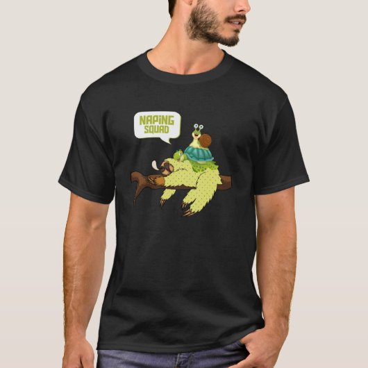 好きなカスタム人のための昼寝班の Tシャツ (正面)