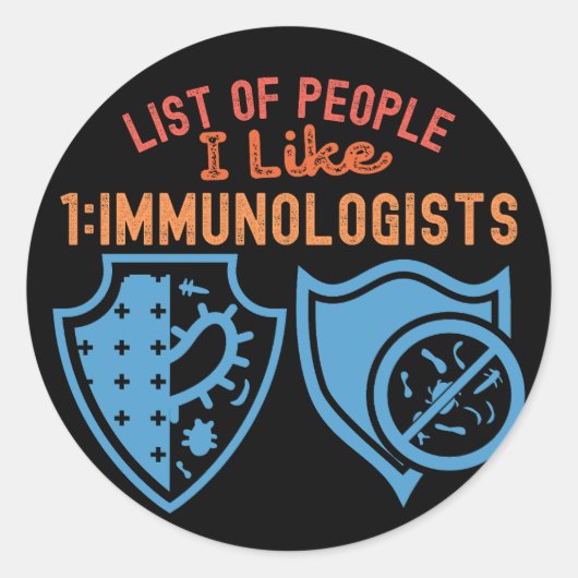 好きな人のリスト 1_免疫学者 ラウンドシール (正面)