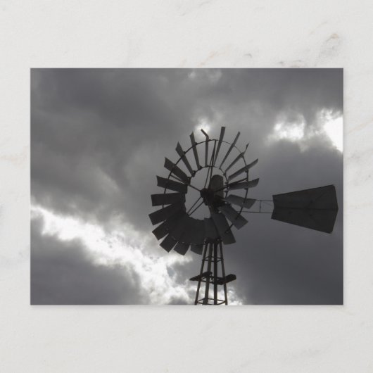 好きな天気か好きでないか…私は風車が大好きで… ポストカード (正面)