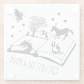 好きな本失ったを読む人が入る ガラスコースター (裏面)