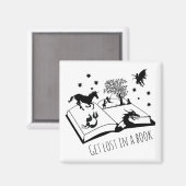 好きな本失ったを読む人が入る マグネット (正面/裏面)