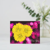 好きな黄色い花はがき ポストカード (スタンド正面)