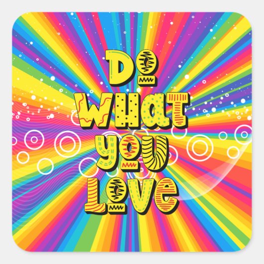 好きにしろ！やる気を起こさせる スクエアシール (正面)