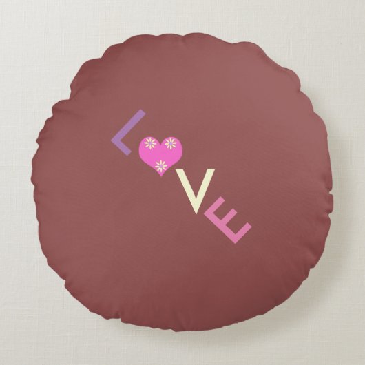 好きになれるかわいらし ラウンドクッション (正面)