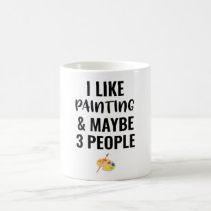 好き絵画で3人も好き コーヒーマグカップ