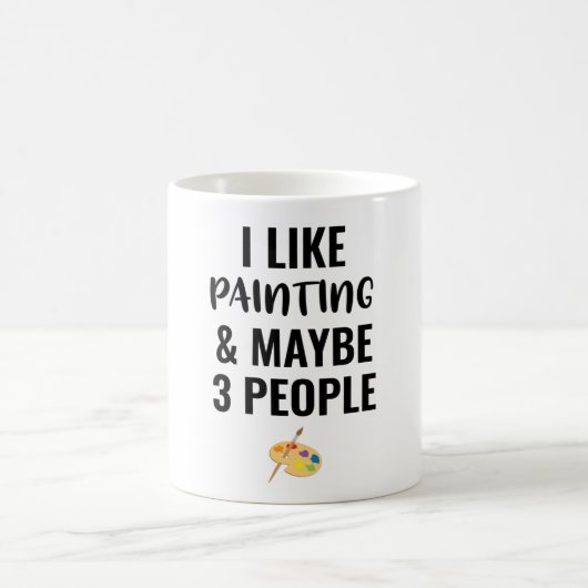 好き絵画で3人も好き コーヒーマグカップ (中央)