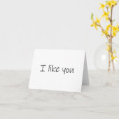 好き カード (黄色い花)