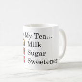好き…ミルクノーシュガーコーヒーマグのお茶 コーヒーマグカップ (正面右)