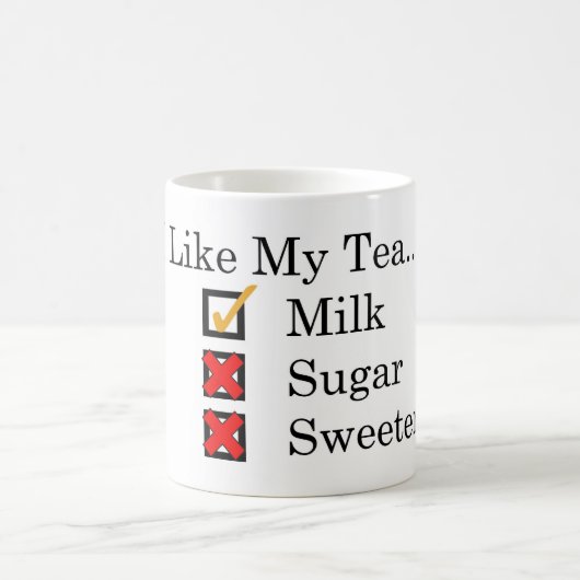 好き…ミルクノーシュガーコーヒーマグのお茶 コーヒーマグカップ (中央)