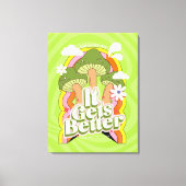 好くなる | グッドビベス&グルーヴィ感じカスタム キャンバスプリント (正面)