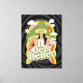 好くなる | グッドビベス&グルーヴィ感じカスタム キャンバスプリント (正面)