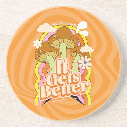 好くなる | グッドビベス&グルーヴィ感じカスタム コースター (正面)