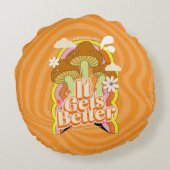 好くなる | グッドビベス&グルーヴィ感じカスタム ラウンドクッション (裏面)