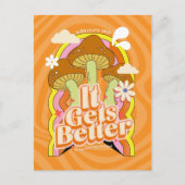 好くなる | グッドビベス&レトログルーヴィ感じ シーズンポストカード (正面)